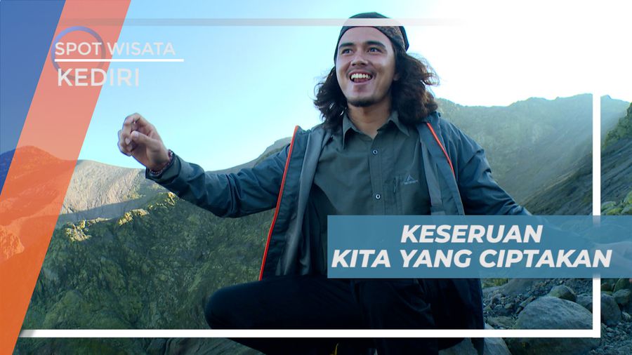 Serunya Joged Viral ala Puncak Gunung Kelud Kediri