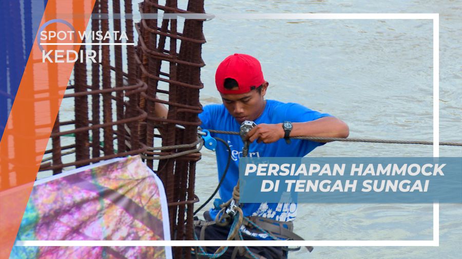 Bertemu Komunitas Hammock Kediri di Sungai Brantas Lama
