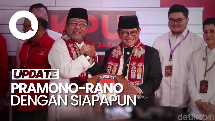 Pramono-Rano Karno Terbuka Bila Anies Baswedan Mau Jadi Timsesnya