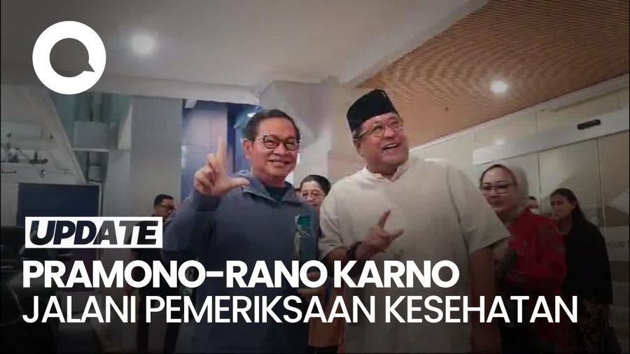 Pramono-Rano Karno Tiba di RS Tarakan, Jalani Pemeriksaan Kesehatan