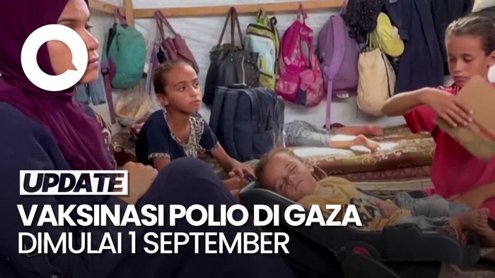 Kampanye Vaksinasi Polio di Gaza Mulai 1 September Pakai Vaksin Oral