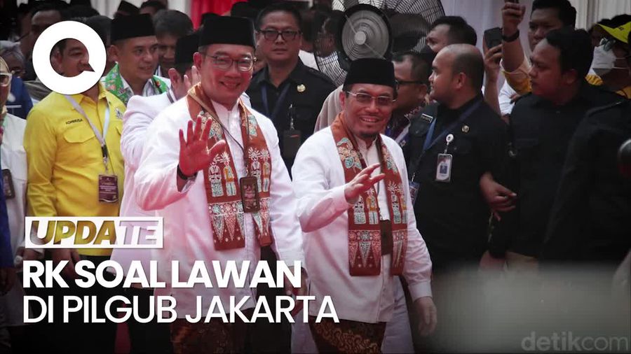 RK soal Lawan 2 Paslon di Jakarta: Sebenarnya Lebih Banyak Lebih Bagus