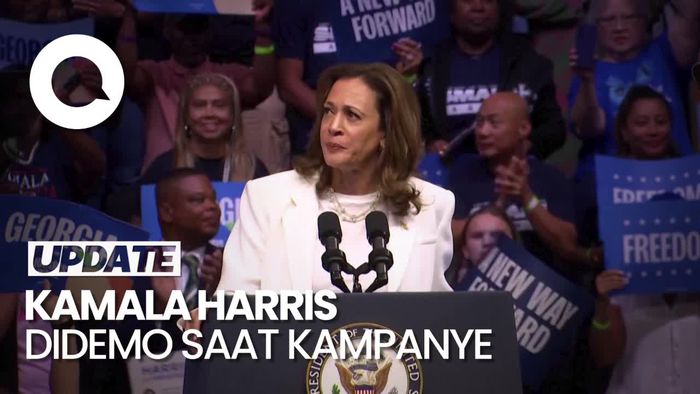 Momen Kamala Harris Didemo saat Kampanye, Sebut Upayakan Gencatan Senjata