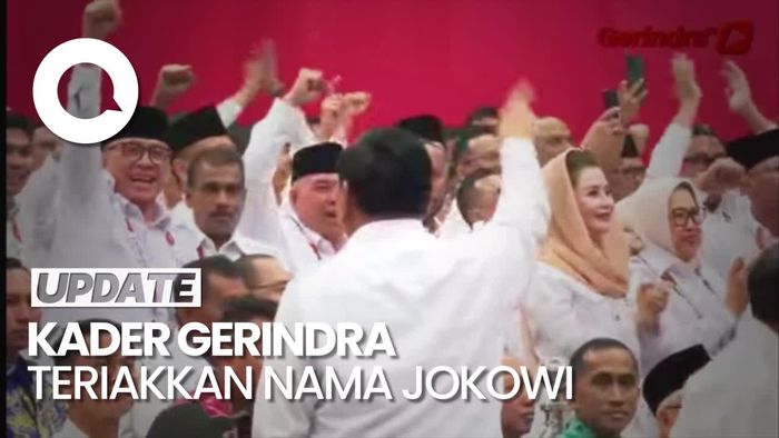 Momen Nama Jokowi Menggema di Rapimnas Gerindra
