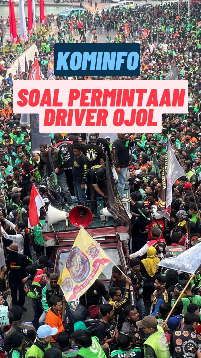 Kata Kominfo soal Driver Ojol Minta Aplikasi Ditutup
