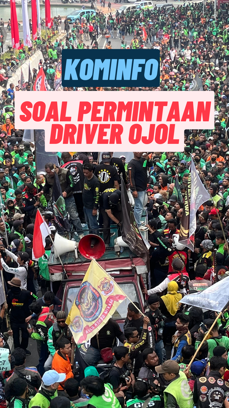 Kata Kominfo soal Driver Ojol Minta Aplikasi Ditutup