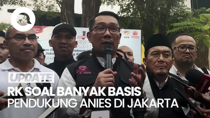 RK soal Basis Pendukung Anies di Jakarta: Saya Jual Gagasan