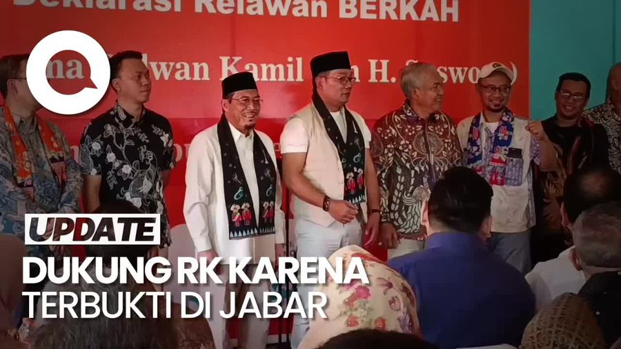 Relawan Berkah Deklarasi Dukung RK-Suswono: Sudah Terbukti di Jabar
