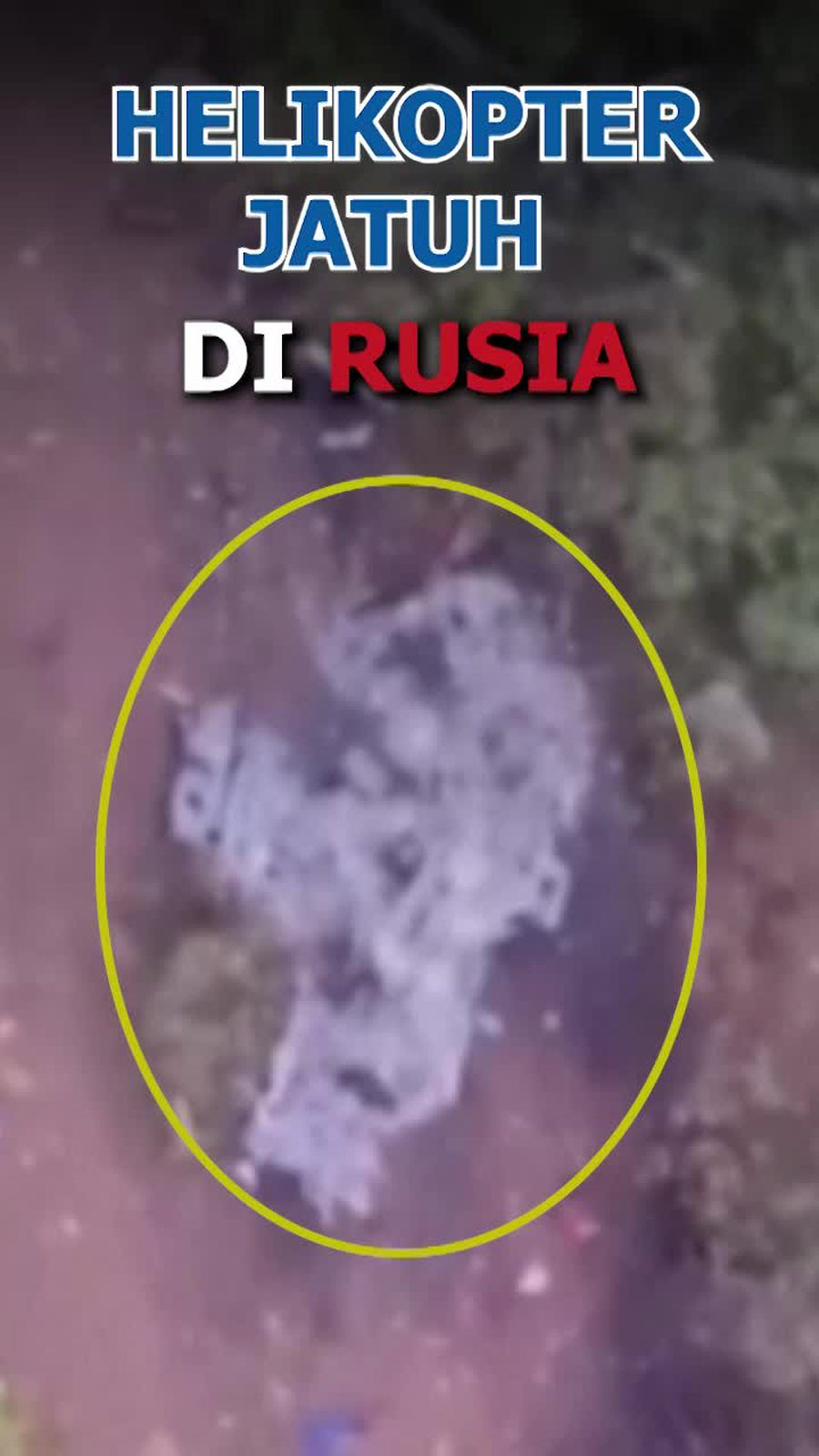 Penampakan Helikopter Mi-8 yang Jatuh di Kamchatka Rusia