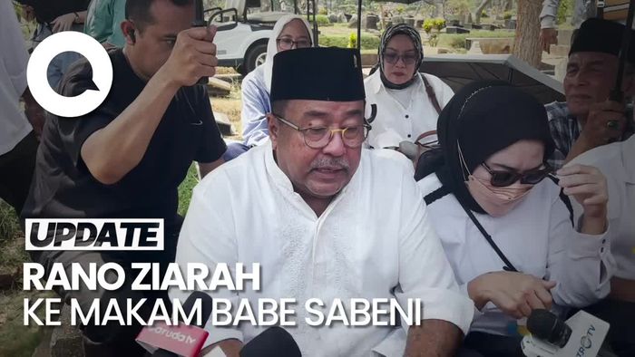 Ziarah ke Makam Babe Sabeni, Rano Kenang Celotehan soal Jadi Gubernur