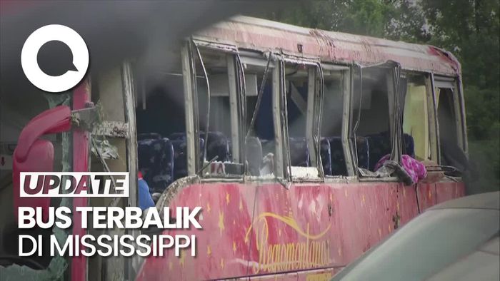 Bus Bawa 47 Orang Terbalik di Mississippi, 7 Tewas