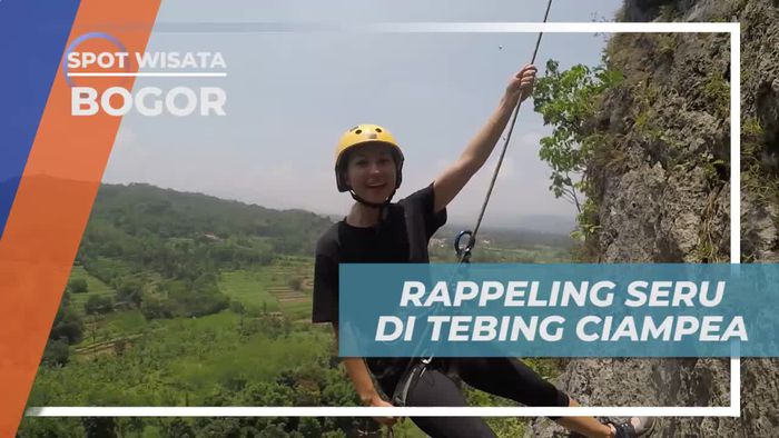 Menikmati Keindahan Alam Bogor Saat Rappeling di Tebing Ciampea