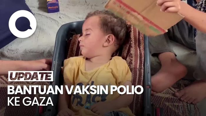 WHO Kirimkan 1,2 Juta Dosis Vaksin Polio ke Gaza