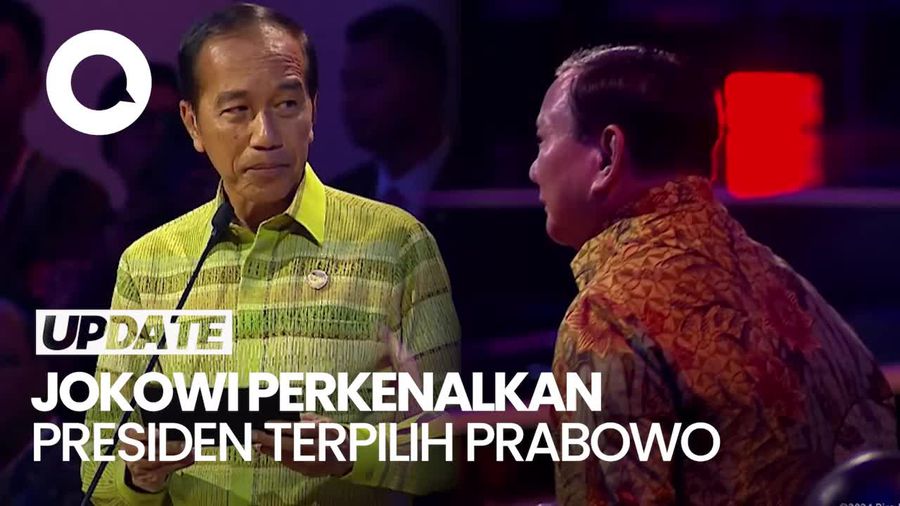 Jokowi Perkenalkan Prabowo di Gala Dinner IAF: Akan Dilantik Bulan Depan