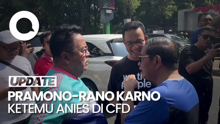 Momen Pramono-Rano Bertemu Anies saat Jalan-Jalan di CFD