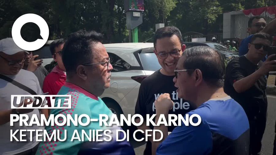 Momen Pramono-Rano Bertemu Anies saat Jalan-Jalan di CFD