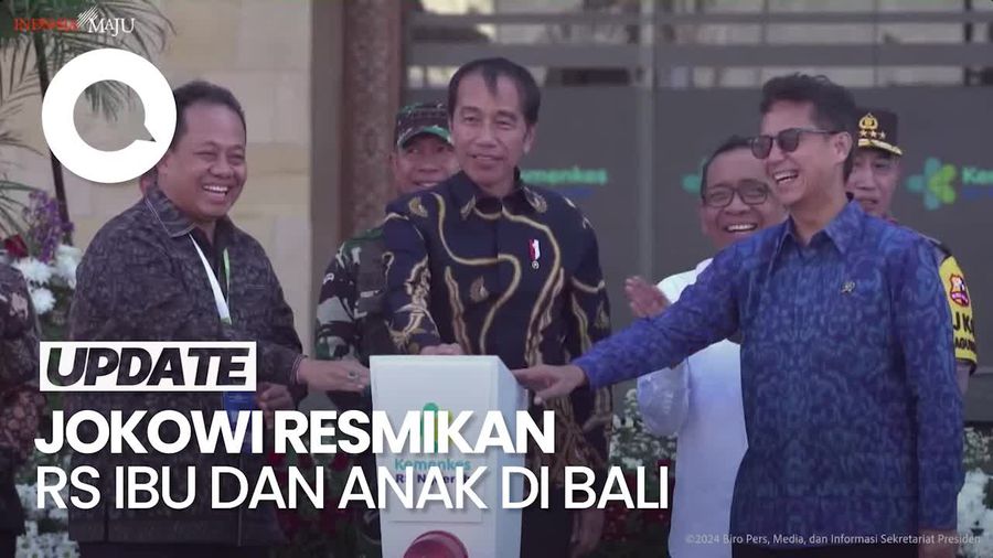 Jokowi Resmikan RS Ibu dan Anak di Bali, Anggarannya Rp 502 Miliar