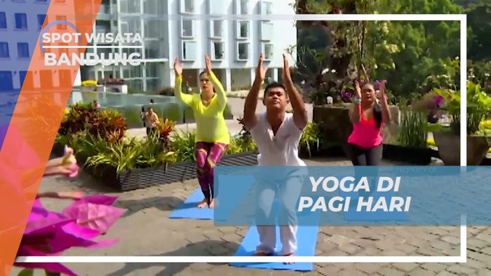 Awali Hari dengan Olahraga Pagi di Pelataran Hotel, Bandung