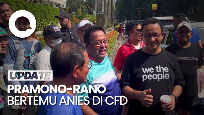 Rezeki Anak Soleh Saat Pramono-Rano Bertemu Anies di CFD