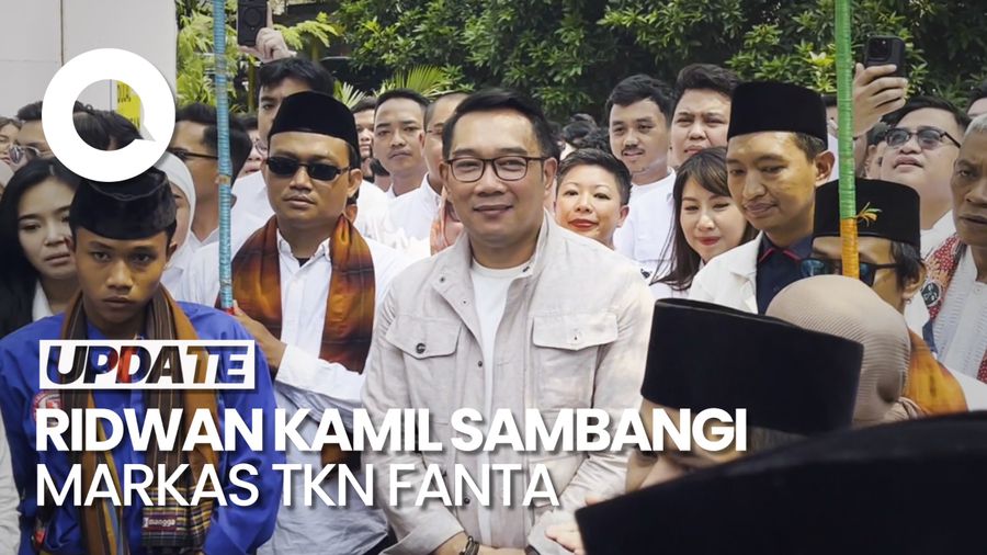 Ridwan Kamil Sambangi Markas ke TKN Fanta, Disambut Kesenian Betawi