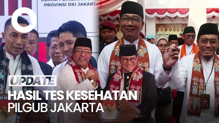 Tiga Paslon Pilgub Jakarta Dinyatakan Lolos Tes Kesehatan