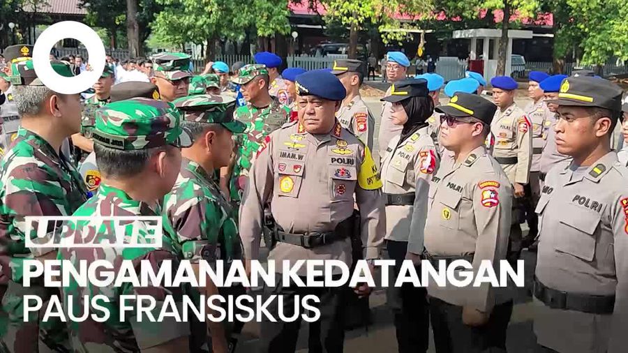 TNI-Polri Kerahkan 9.000 Personel Amankan Kunjungan Paus Fransiskus