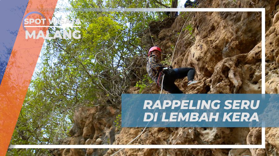 Menikmati Keseruan Memacu Adrenalin Rappeling di Lembah Kera, Malang