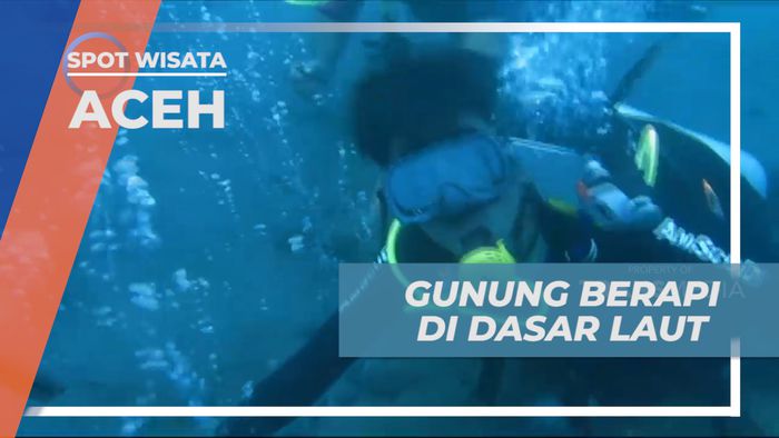 Sensasi Mendaki Gunung Vulkanik di Dasar Laut Pulau Weh, Aceh