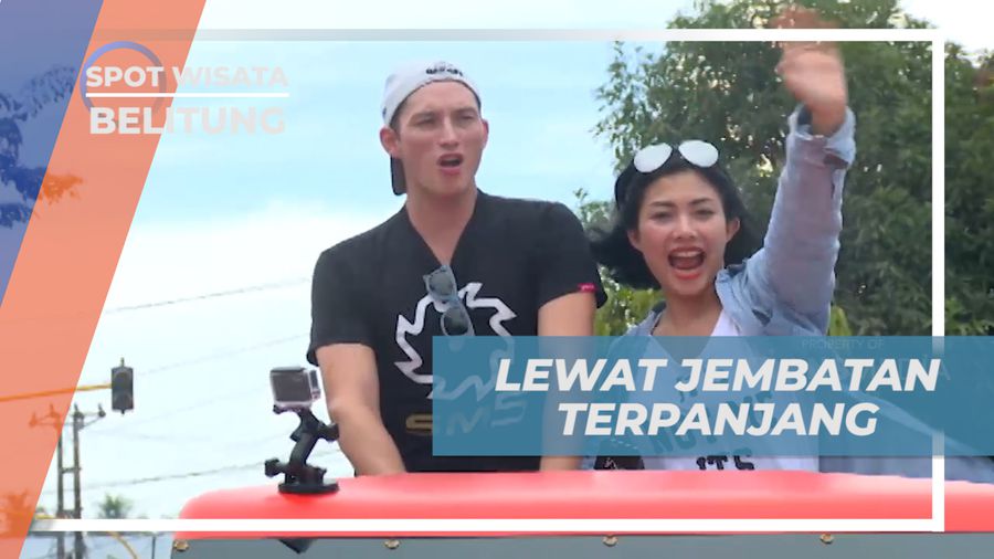 Menikmati Perjalanan Melewati Jembatan Terpanjang Naik Mobil Jeep, Belitung
