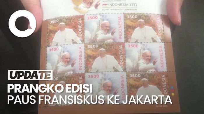 Melihat Prangko Edisi Khusus Kedatangan Paus Fransiskus ke Jakarta