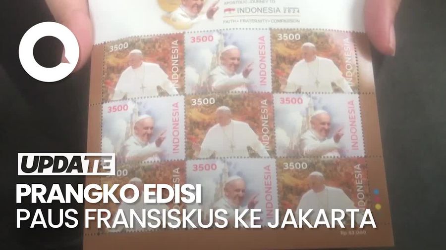 Melihat Prangko Edisi Khusus Kedatangan Paus Fransiskus ke Jakarta