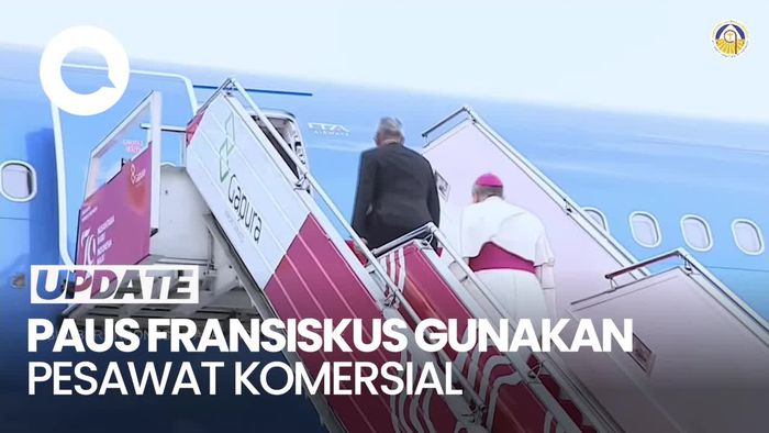 Wujud Pesawat Komersial yang Digunakan Paus Fransiskus ke Indonesia