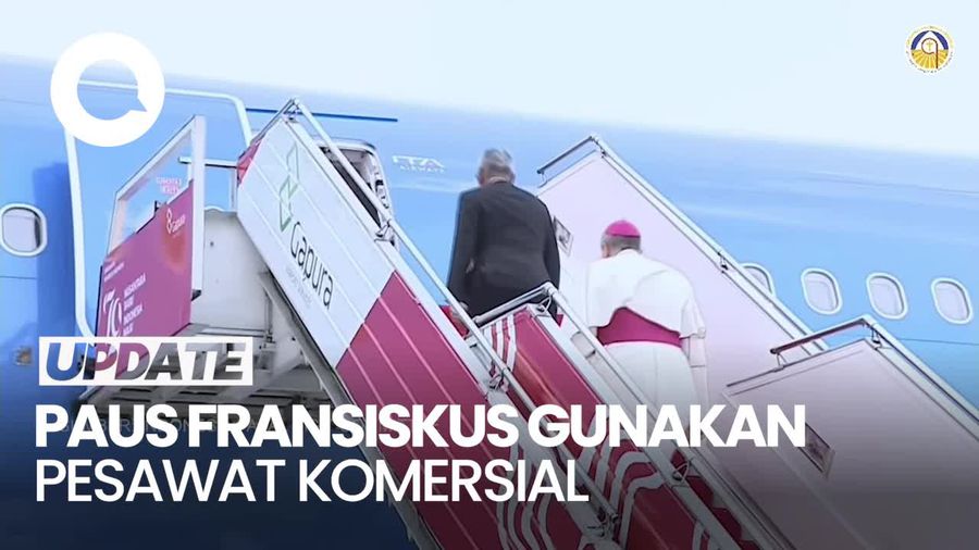 Wujud Pesawat Komersial yang Digunakan Paus Fransiskus ke Indonesia