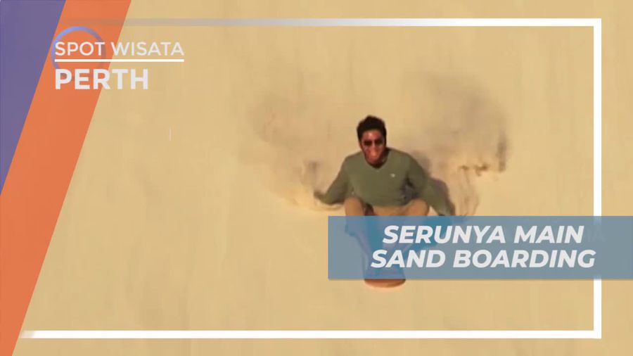 Keseruan Bermain Sandboarding di Gurun Pasir Lancelin Perth Australia
