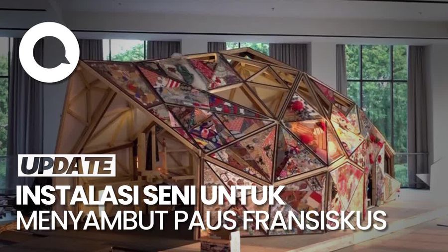 Melihat Mosaik Hati Indonesia yang Dibuat Khusus untuk Paus Fransiskus