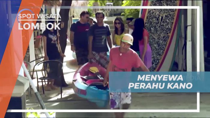 Menyewa Perahu Kano Menyusuri Keindahan Gili Trawangan Lombok