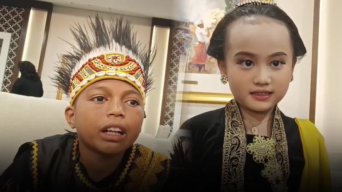 Senangnya 2 Anak Beri Bunga ke Paus Fransiskus saat Tiba di RI