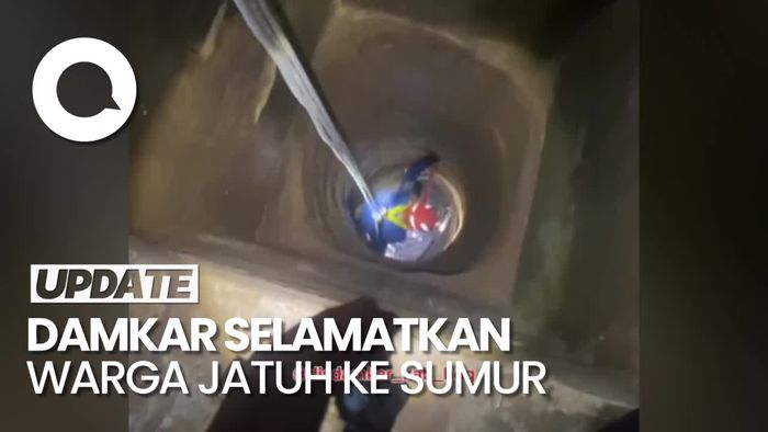 Momen Dramatis Damkar Bandung Evakuasi Warga dari Sumur Sedalam 14 Meter