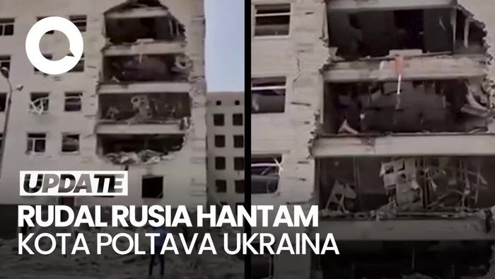 Kota Poltava Ukraina Porak-peranda Dihantam Rudal Rusia!