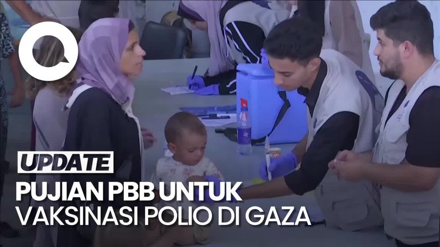 Sekjen PBB Puji Kampanye Vaksinasi Polio di Gaza saat Jeda Kemanusiaan