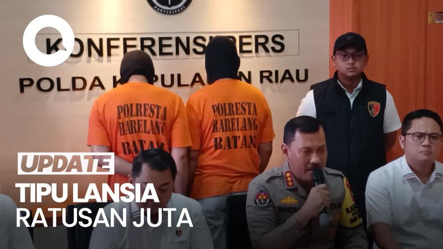 2 Pelaku Hipnotis Ditangkap Polisi, Tipu Lansia di Kepri Ratusan Juta