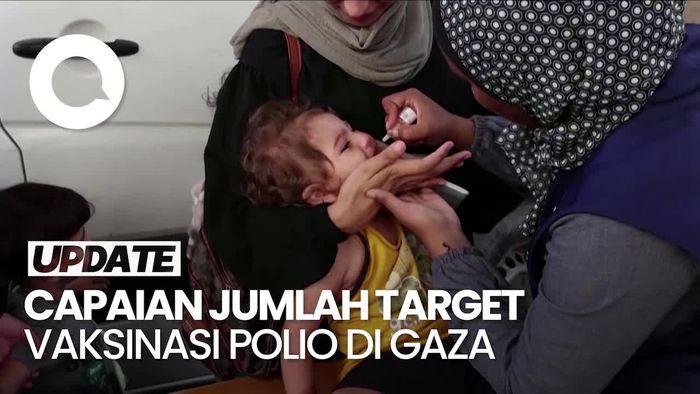 Vaksinasi Polio Hari Pertama dan Kedua di Gaza Lampaui Target WHO
