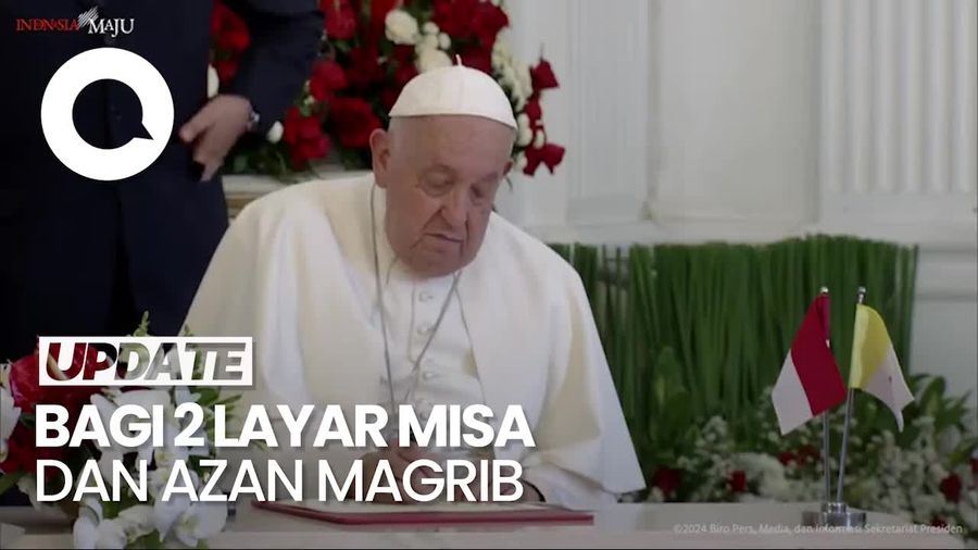 Saran JK soal Azan Magrib saat Misa Paus Fransiskus