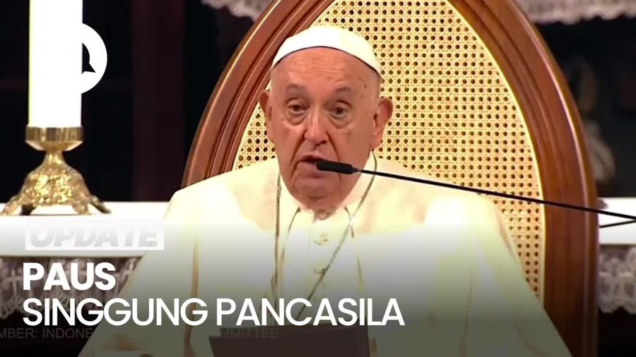 Pidato Paus di Katedral, Sebut Pancasila Wujudkan Persatuan-Perdamaian