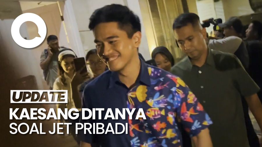Kaesang Hanya Tersenyum saat Ditanya soal Kepemilikan Jet Pribadi