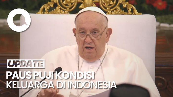 Paus Fransiskus Bersyukur Keluarga di Indonesia Punya Banyak Anak