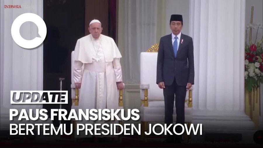 Paus Fransiskus Tiba di Istana Kepresidenan, Disambut Presiden Jokowi