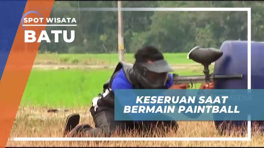Adu Ketangkasan Bermain Paintball di Kasembon Kota Batu