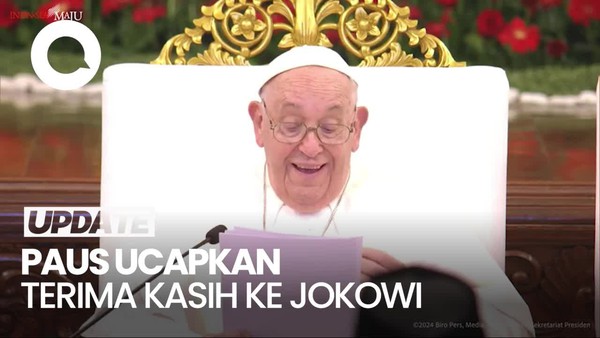 Paus Fransiskus Ucapkan Terima Kasih ke Jokowi-Salam Hangat ke Prabowo