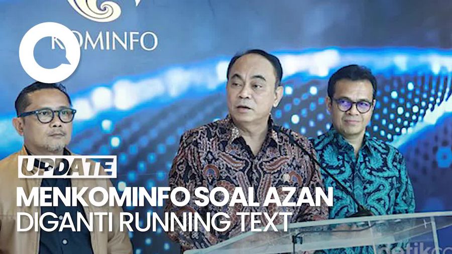 Menkominfo soal Azan Diganti Running Text Saat Misa Paus: Sifatnya Imbauan